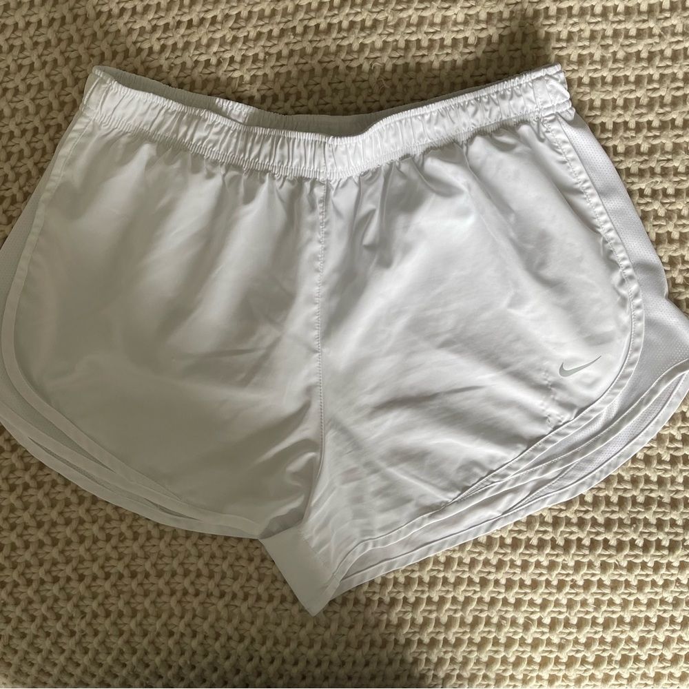 Nike Women's Tempo White Brief- Lined Running Shorts